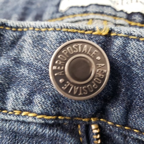 Aeropostale Jeans Chelsea Bootcut Y2K Low Rise Denim Womens Size 3/4 Short - Picture 15 of 16